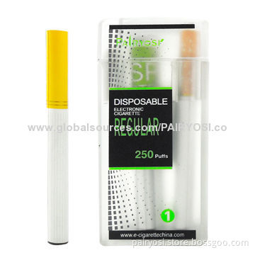 E cigarette, 7.8mm diameter, supports 250 puffs, blister packing with display box